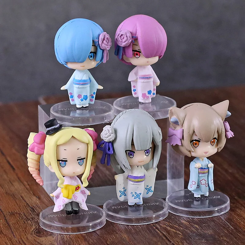 Re:Life in a different world from zero Anime Figure 5pcs Rem&Ram Emilia Beatrice Q Version PVC Action Figures Model Toys Dolls
Re:Life in a different world from zero Anime Figure 5pcs Rem&Ram Emilia Beatrice Q Version PVC Action Figures Model Toys Dolls