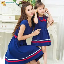 Mother Daughter Dresses with Belt &Necklace Family Clothing Outfits Mom Daughter Dress 2018 Summer Girls Women Cotton Dresses 
Mother Daughter Dresses with Belt &Necklace Family Clothing Outfits Mom Daughter Dress 2018 Summer Girls Women Cotton Dresses