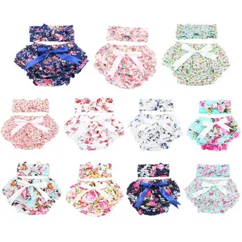 2pcs/set Baby Girls Underwear with Headband Ruffles Flower Print Baby Diapers Briefs Underpants Girl Nappies Training Panties
2pcs/set Baby Girls Underwear with Headband Ruffles Flower Print Baby Diapers Briefs Underpants Girl Nappies Training Panties