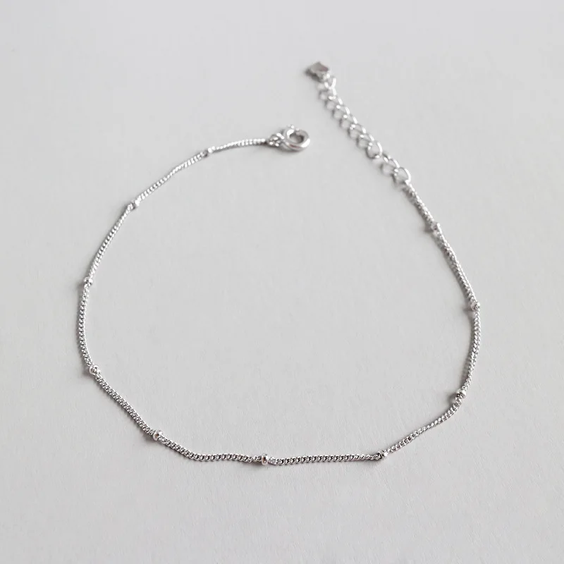 100% 925 sterling silver ankle bracelet femme enkelbandjes sieraden, minimalism bead chain anklets for women foot jewelry 2019
100% 925 sterling silver ankle bracelet femme enkelbandjes sieraden, minimalism bead chain anklets for women foot jewelry 2019