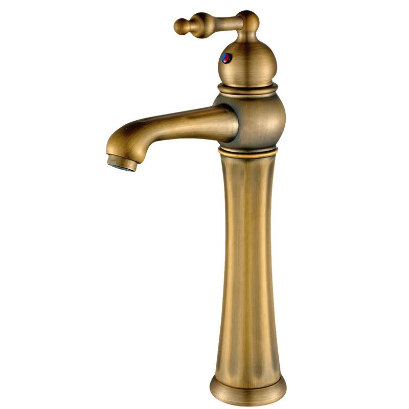Bathroom Basin Faucet Antique Brass Sink Mixer Tap Hot & Cold Faucet Single Handle Single Hole Deck Mounted Lavatory Crane Tap
Bathroom Basin Faucet Antique Brass Sink Mixer Tap Hot & Cold Faucet Single Handle Single Hole Deck Mounted Lavatory Crane Tap