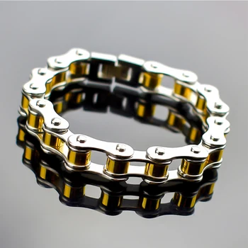 Fashion Men biker Bracelet Stainless steel Motorcycle chain bracelet punk 10mm width gift for Women
Fashion Men biker Bracelet Stainless steel Motorcycle chain bracelet punk 10mm width gift for Women