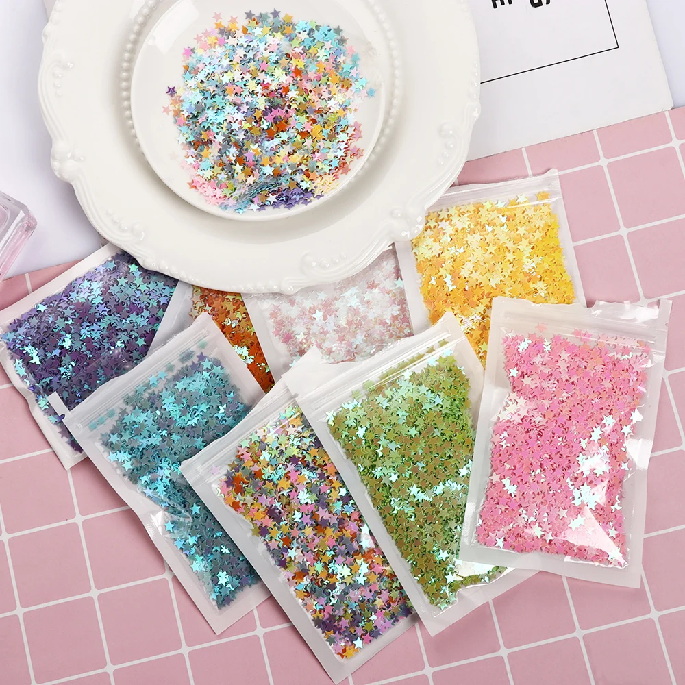 20g/Bag Fashion Nice 5mm Multicolor Pvc Star Loose Sequins for Home Party Wedding Decor Shiny Embellishment DIY Crafts
20g/Bag Fashion Nice 5mm Multicolor Pvc Star Loose Sequins for Home Party Wedding Decor Shiny Embellishment DIY Crafts