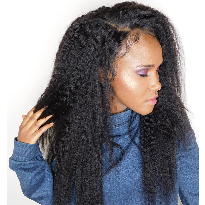 Kinky Straight Wig 250 Density Lace Front Human Hair Wigs For Women Brazilian Glueless Lace Frontal Wigs Ever Beauty Remy
Kinky Straight Wig 250 Density Lace Front Human Hair Wigs For Women Brazilian Glueless Lace Frontal Wigs Ever Beauty Remy