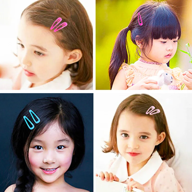 Fashion Girls Kids Hair Clip Unique Allergy Free 8 Colors BB Clips Headwear Dreamlike Gradation Powder Hair Accessories 1 Pair