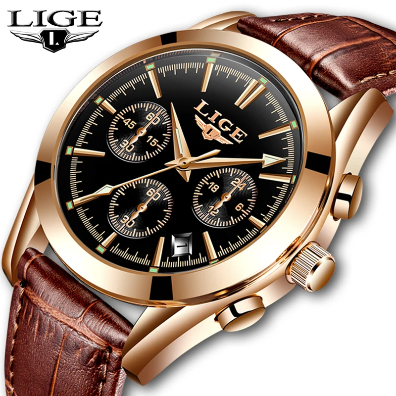 LIGE Watch Men Luxury Brand Quartz Men's Watches Leather Waterproof Casual Sport Watch Wrist Military Clock Relogio Masculino
LIGE Watch Men Luxury Brand Quartz Men's Watches Leather Waterproof Casual Sport Watch Wrist Military Clock Relogio Masculino