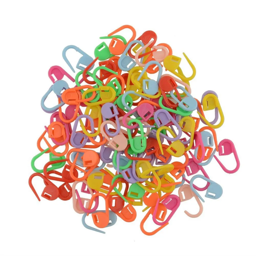 100pcs Colorful Knitting Weave Plastic Crochet Craft Locking Stitch Needle Clip Markers Holder Hook Mixed Color U type needle +B
100pcs Colorful Knitting Weave Plastic Crochet Craft Locking Stitch Needle Clip Markers Holder Hook Mixed Color U type needle +B