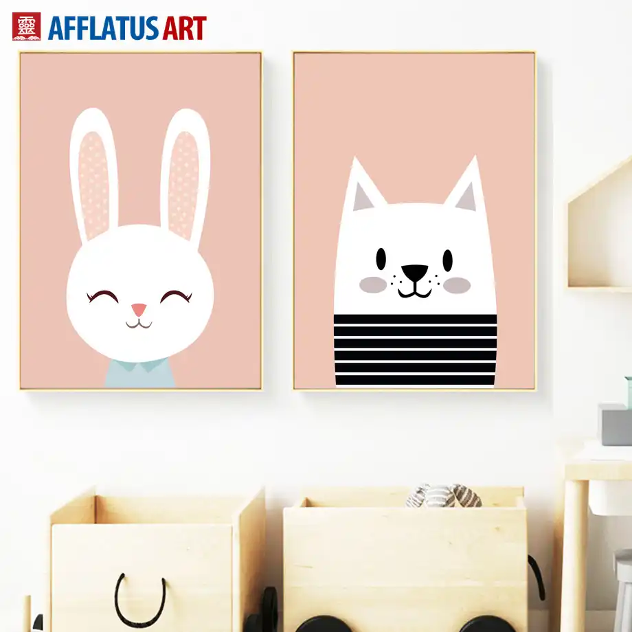 poster wall art canvas painting posters and prints cartoon