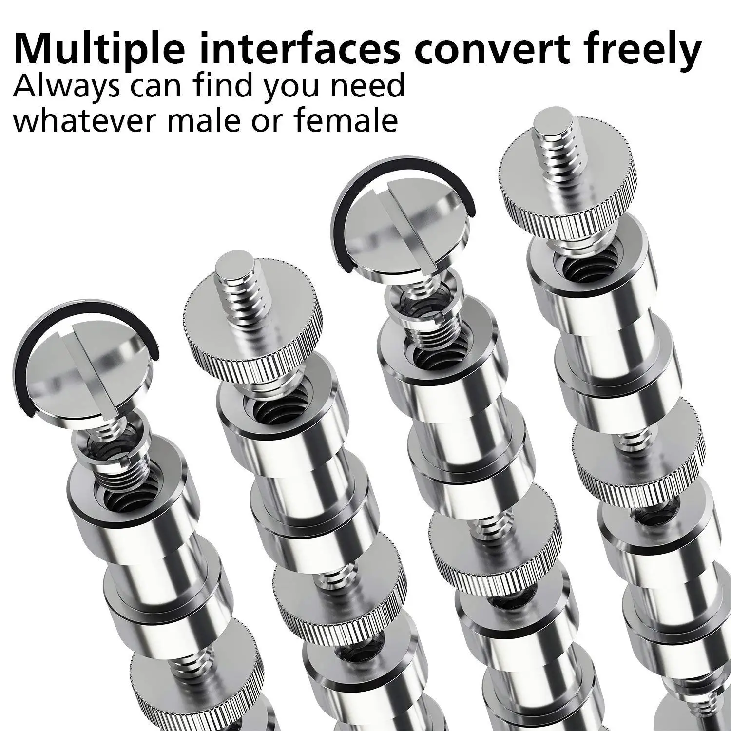 Hot 22 Pcs Precision Tripod Screw Adapter Converter Ring Screw Pack 3/8inch 1/4inch male D-ring Screw Aluminum alloy metal screw
Hot 22 Pcs Precision Tripod Screw Adapter Converter Ring Screw Pack 3/8inch 1/4inch male D-ring Screw Aluminum alloy metal screw