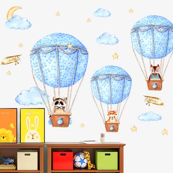 DIY Aniaml Ballon Kids Room Decoration Wall Sticker Cartoon Animal Baby Bedroom Nursery Wall Decals Mural
DIY Aniaml Ballon Kids Room Decoration Wall Sticker Cartoon Animal Baby Bedroom Nursery Wall Decals Mural