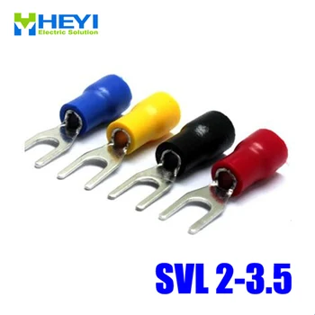 Good Quality 100pcs/lot SV2-3.5 Large Blue AWG16-14 Copper Insulating Crimp Terminals Connectors Spade Terminal
Good Quality 100pcs/lot SV2-3.5 Large Blue AWG16-14 Copper Insulating Crimp Terminals Connectors Spade Terminal