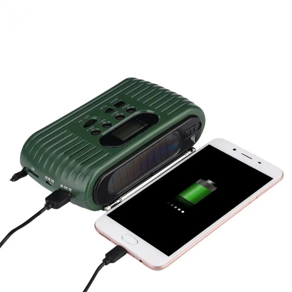 RD-323 AM/ FM Radio Portable Hand Crank Power & Solar Power Bank Emergency Supply Support Mp3 Music Player Outdoor Flashlight
RD-323 AM/ FM Radio Portable Hand Crank Power & Solar Power Bank Emergency Supply Support Mp3 Music Player Outdoor Flashlight