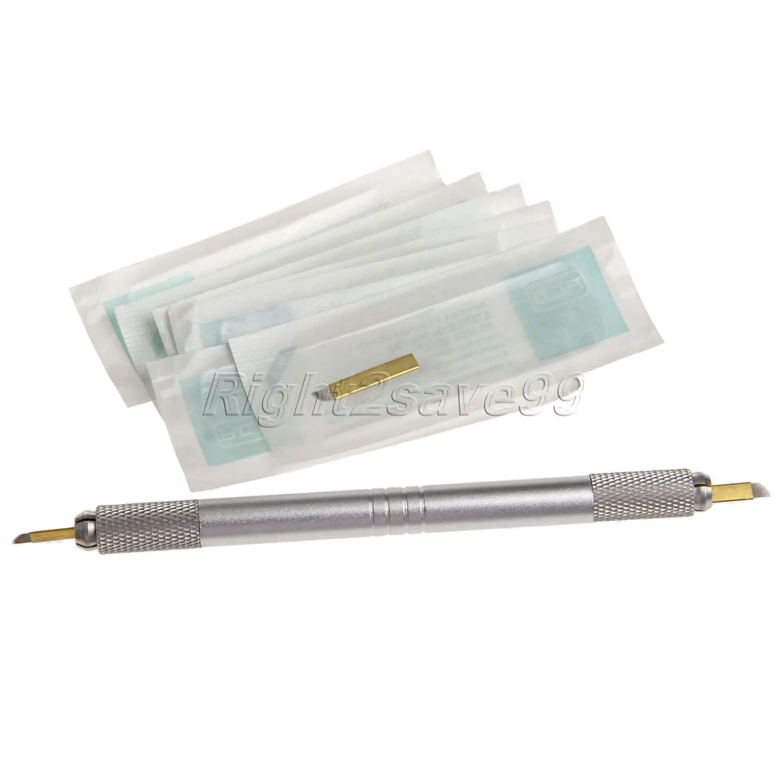 Double Head Manual Tattoo Pen + 10 PCS 12 Pin Tattoo Blade PCD Needles Permanent Makeup Eyebrow Silver Alloy Pen Microblading
Double Head Manual Tattoo Pen + 10 PCS 12 Pin Tattoo Blade PCD Needles Permanent Makeup Eyebrow Silver Alloy Pen Microblading