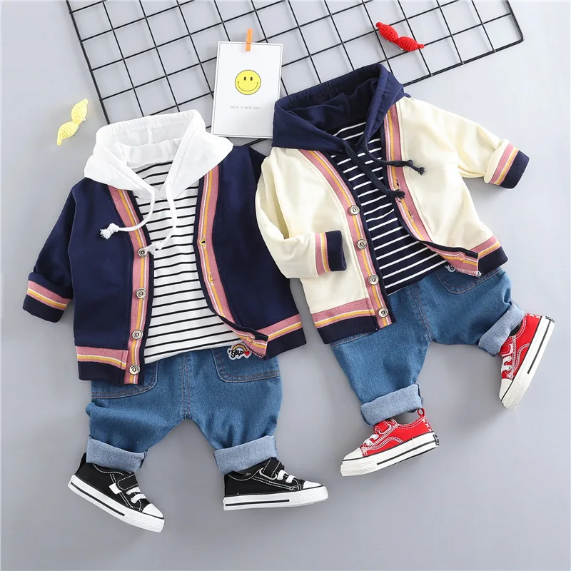 Spring Autumn Boys Clothing Sets Kids Casual Cotton 3pcs Coat+hoodies+pants Tracksuits For Children Boys Baby Sports Suit New
Spring Autumn Boys Clothing Sets Kids Casual Cotton 3pcs Coat+hoodies+pants Tracksuits For Children Boys Baby Sports Suit New