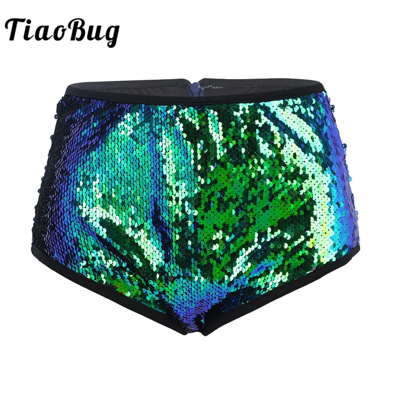 TiaoBug Women Shiny Glittery Sequins Festival Rave Stage Dance Costume High Waist Sexy Booty Shorts Club Party Pole Dance Shorts
TiaoBug Women Shiny Glittery Sequins Festival Rave Stage Dance Costume High Waist Sexy Booty Shorts Club Party Pole Dance Shorts
