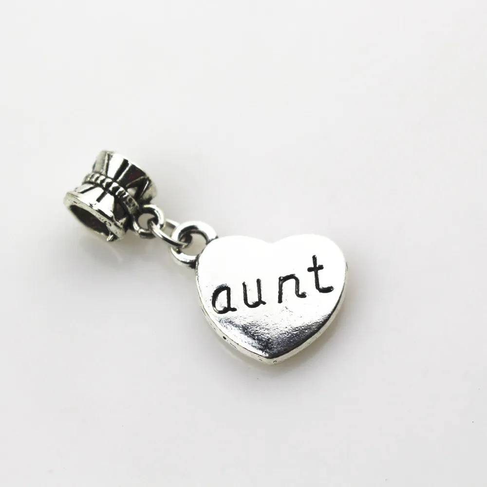 20pcs/lot Antique Silver Aunt heart Dangle Hanging Charms big hole Beads European pendant fit charms bracelet DIY jewelry
20pcs/lot Antique Silver Aunt heart Dangle Hanging Charms big hole Beads European pendant fit charms bracelet DIY jewelry