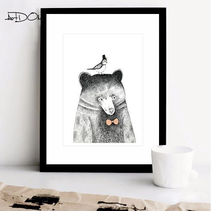 Artdom No Framed Nordic Cute Bear Canvas Art Print Painting Poster Wall Decor For Living Room
Artdom No Framed Nordic Cute Bear Canvas Art Print Painting Poster Wall Decor For Living Room