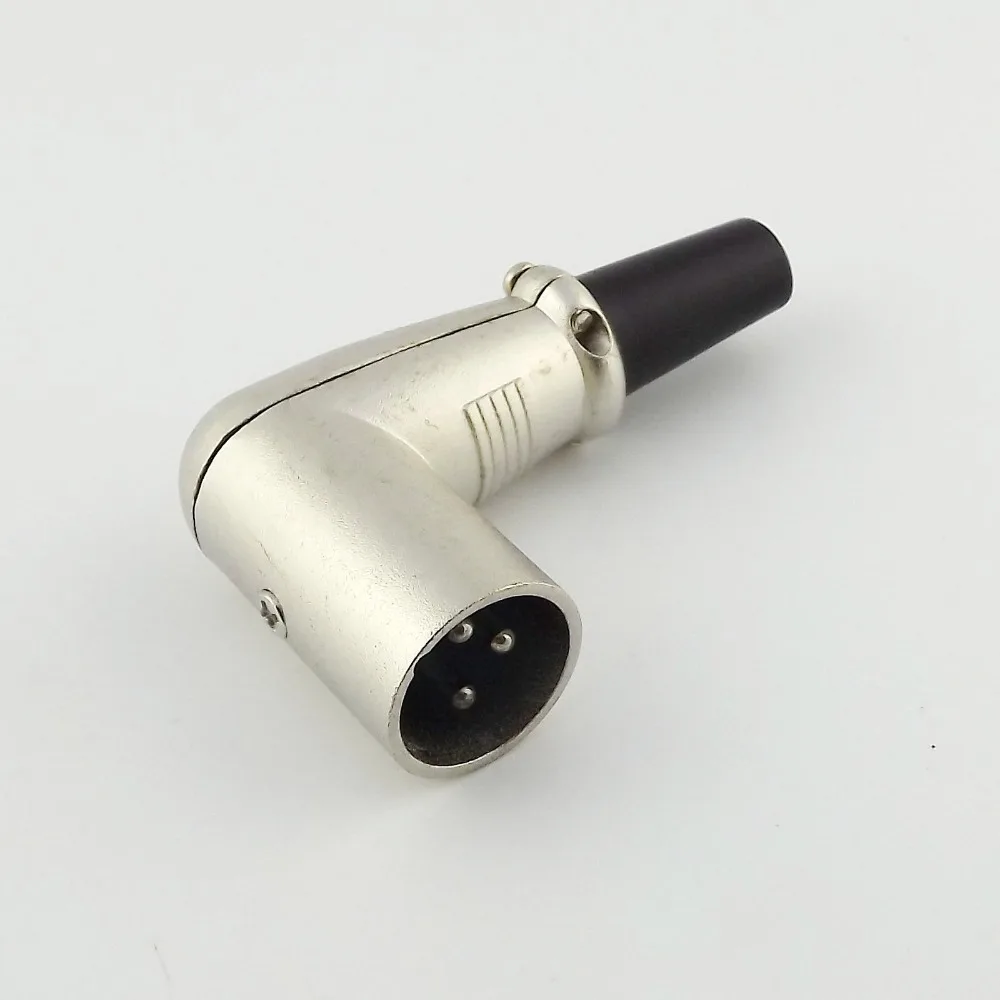 10pcs Metal 3 Pin XLR Male Plug Right Angle Microphone Balanced Connector Cord Adapter
10pcs Metal 3 Pin XLR Male Plug Right Angle Microphone Balanced Connector Cord Adapter