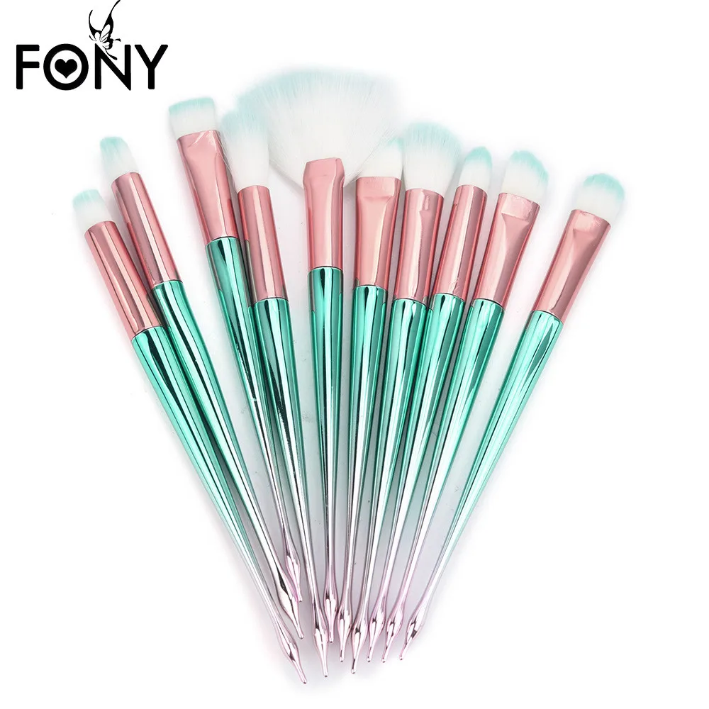 10PCS Women's Makeup Brush Fony Make Up Foundation Eyebrow Eyeliner Blush Cosmetic Concealer Brushes кисти для макияжа L510
10PCS Women's Makeup Brush Fony Make Up Foundation Eyebrow Eyeliner Blush Cosmetic Concealer Brushes кисти для макияжа L510