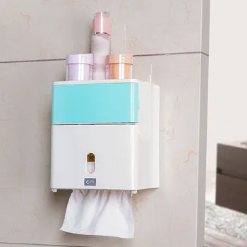 Double Layer Bathroom Storage Box Toilet Paper Sanitary Napkin Storage Wall Mounted Shelves FPing
Double Layer Bathroom Storage Box Toilet Paper Sanitary Napkin Storage Wall Mounted Shelves FPing