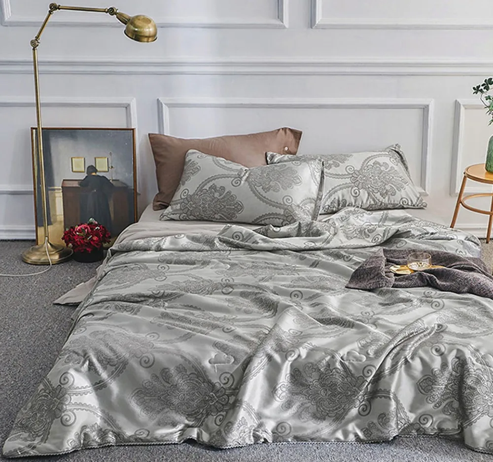 Jacquard Summer thin Comforter stiching Bedroom Duvet Quilt Filling Bedspread Blanket Bedclothes Bed linings Bedding Gorgeous
Jacquard Summer thin Comforter stiching Bedroom Duvet Quilt Filling Bedspread Blanket Bedclothes Bed linings Bedding Gorgeous