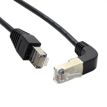 Ethernet Network Cable Adapter 8P8C STP Cat 5e Lan Ethernet Network Patch Cord Up Angled 90 Degree to Straight Cable 50cm 2PCS
Ethernet Network Cable Adapter 8P8C STP Cat 5e Lan Ethernet Network Patch Cord Up Angled 90 Degree to Straight Cable 50cm 2PCS