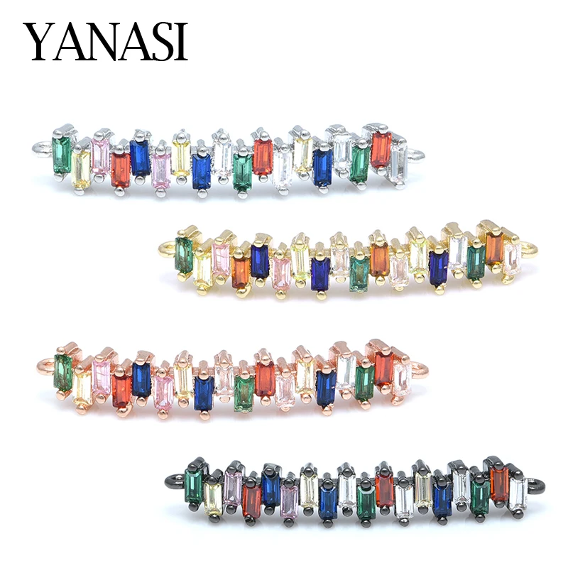 Colorful Zirconia Accessories for Bracelets Earrings Necklace Jewelry Findings DIY Handmade Connectors For Women Jewelry Making 
Colorful Zirconia Accessories for Bracelets Earrings Necklace Jewelry Findings DIY Handmade Connectors For Women Jewelry Making