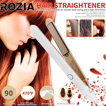 Professional Flat Iron Ceramic Ion plates Hair Straightener 2 in 1 hair curler iron for All Hair Types Makes Hair Shiny & Silky
Professional Flat Iron Ceramic Ion plates Hair Straightener 2 in 1 hair curler iron for All Hair Types Makes Hair Shiny & Silky