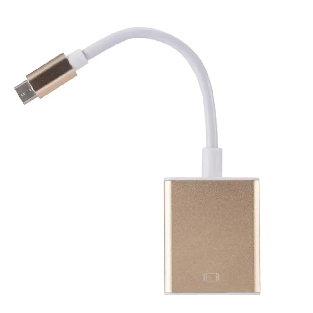 Gold Silver USB Type C USB-C male to Female VGA Adapter Cable Converter for Macbook Suitable for Macbook 12 inch Chromebook
Gold Silver USB Type C USB-C male to Female VGA Adapter Cable Converter for Macbook Suitable for Macbook 12 inch Chromebook