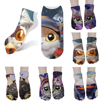 New Cartoon Cat Art Funny Socks Hot Sale 3d Printed Socks Womens Cool Slow Cut Ankle Cotton short skarpetki damskie 5ZJQ-DW02 
New Cartoon Cat Art Funny Socks Hot Sale 3d Printed Socks Womens Cool Slow Cut Ankle Cotton short skarpetki damskie 5ZJQ-DW02