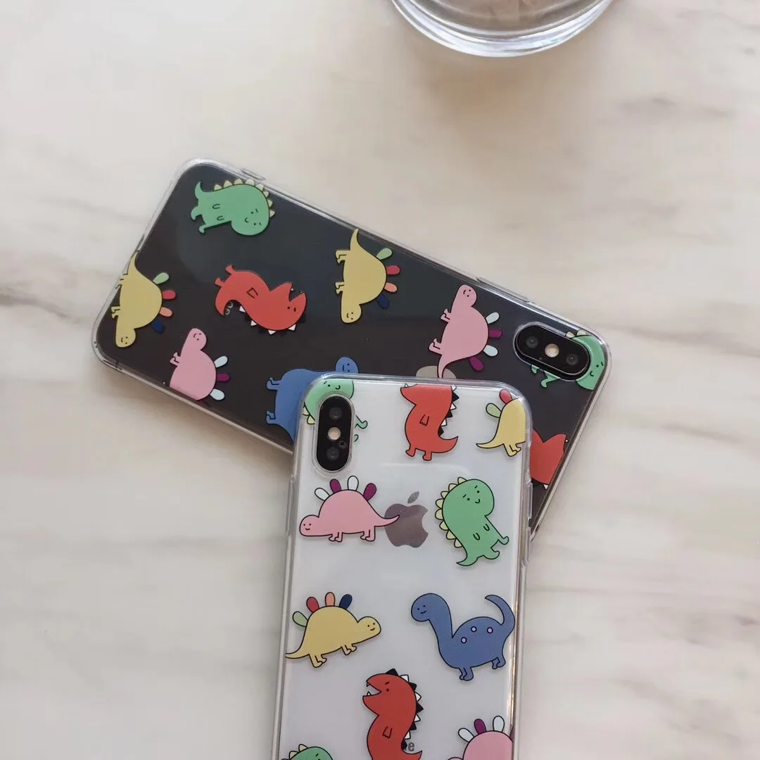 INS Korea Summer Color Cute Animal Dinosaur phone case For iphone Xs MAX XR X 6 6s 7 8 plus Simple fun Clear soft TPU back Cover
INS Korea Summer Color Cute Animal Dinosaur phone case For iphone Xs MAX XR X 6 6s 7 8 plus Simple fun Clear soft TPU back Cover