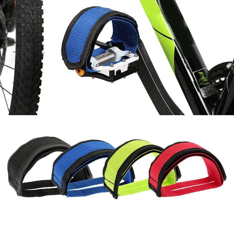 

Bicycle Pedal Straps 1pc Nylon Bike Toe Clip Strap Belt Adhesivel Bicycle Pedal Tape Fixed Gear Bike Cycling Fixie Cover