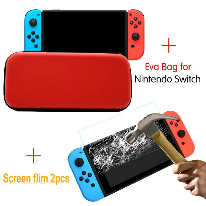 EastVita EVA Hard Carrying Storage Bag for NS Travel Carry Case with 2PCS HD Tempered Glass Screen Protector for Nintend Switch
EastVita EVA Hard Carrying Storage Bag for NS Travel Carry Case with 2PCS HD Tempered Glass Screen Protector for Nintend Switch