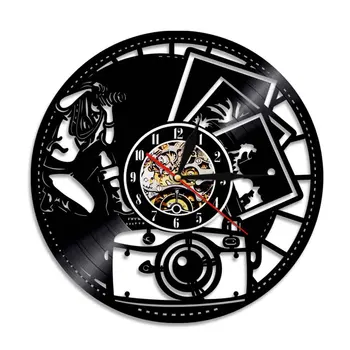 1Piece Photo Hobby Photographer Design Vintage Vinyl Clock Handmade Record Wall Clock Creative Hanging Home Decor
1Piece Photo Hobby Photographer Design Vintage Vinyl Clock Handmade Record Wall Clock Creative Hanging Home Decor