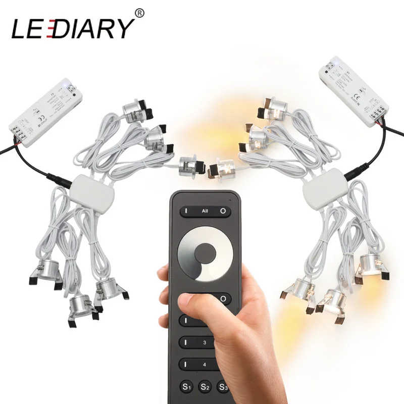 LEDIARY 12V Mini Spot Led Downlight Dimmable 24 Lamps Four Control Memory Remote Can Be Set Driver 6/12 Lamps Single Controller
LEDIARY 12V Mini Spot Led Downlight Dimmable 24 Lamps Four Control Memory Remote Can Be Set Driver 6/12 Lamps Single Controller