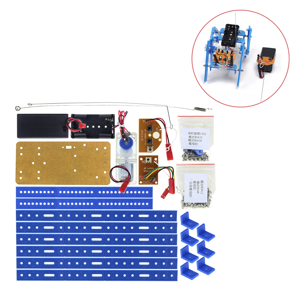 Smart Robot Kit Remote Control 6-Legs Remote Control Robotic DIY Kits Speed Encoder Battery Box for arduino Diy Kit
Smart Robot Kit Remote Control 6-Legs Remote Control Robotic DIY Kits Speed Encoder Battery Box for arduino Diy Kit