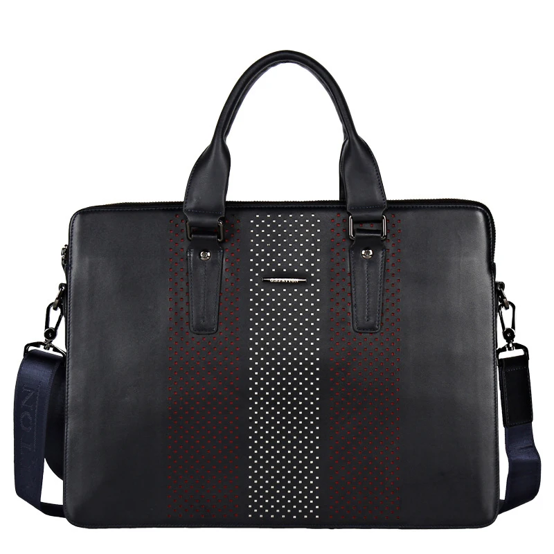 genuine leather briefcases men's handbag Brand messenger bag shoulder cowhide bag business travel laptop bag Vertical section
genuine leather briefcases men's handbag Brand messenger bag shoulder cowhide bag business travel laptop bag Vertical section