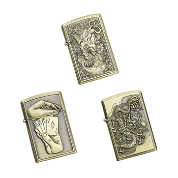 Turbo Jet Lighter Compact Butane Straight Metal Lighters Cigarette Accessories Gas 1300 C Windproof Petrol Bronze Relief Lighter
Turbo Jet Lighter Compact Butane Straight Metal Lighters Cigarette Accessories Gas 1300 C Windproof Petrol Bronze Relief Lighter