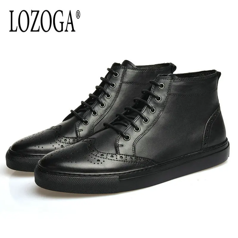 Lozoga 2018 New Men Boots Black Cow Leather Brand Casual Shoes Spring Autumn Boots Handmade Brogues Carved Ankle Boots For Mens
Lozoga 2018 New Men Boots Black Cow Leather Brand Casual Shoes Spring Autumn Boots Handmade Brogues Carved Ankle Boots For Mens