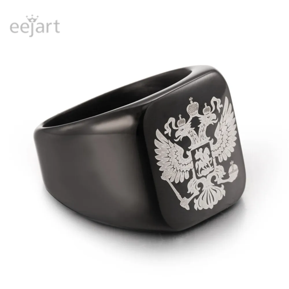 Polished Stainless Steel Eagle ring Band Biker Men's ring a coat of arms of the Russian Signet Ring for men
Polished Stainless Steel Eagle ring Band Biker Men's ring a coat of arms of the Russian Signet Ring for men