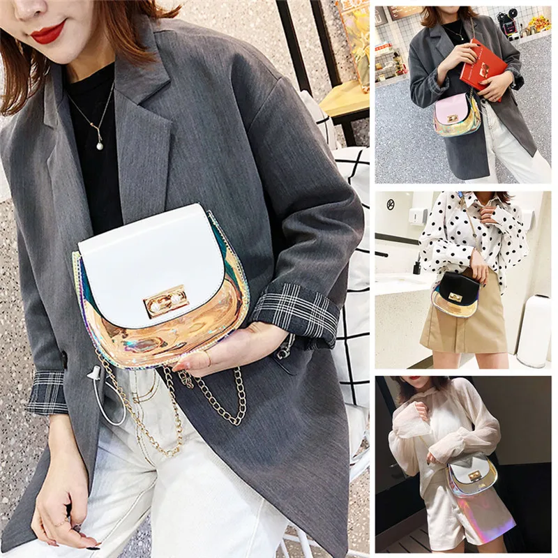 PUDCOCO Women Girls Crossbody Candy-colored Laser Shoulder Bag Laser Purse Handbag Messenger
PUDCOCO Women Girls Crossbody Candy-colored Laser Shoulder Bag Laser Purse Handbag Messenger