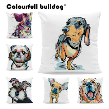 Dog Print French Bulldog Cushion Covers Vintage Chihuahua Pillow Covers Bichon Schnauzer 18 Inch Waist Support Fall Kussenhoes
Dog Print French Bulldog Cushion Covers Vintage Chihuahua Pillow Covers Bichon Schnauzer 18 Inch Waist Support Fall Kussenhoes