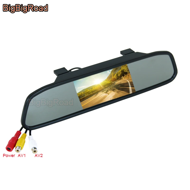 BigBigRoad 4.3 Inch Rear View TFT Color LCD Car Monitor / Backup Parking Reversing HD Display Screen / Rearview Mirror
BigBigRoad 4.3 Inch Rear View TFT Color LCD Car Monitor / Backup Parking Reversing HD Display Screen / Rearview Mirror