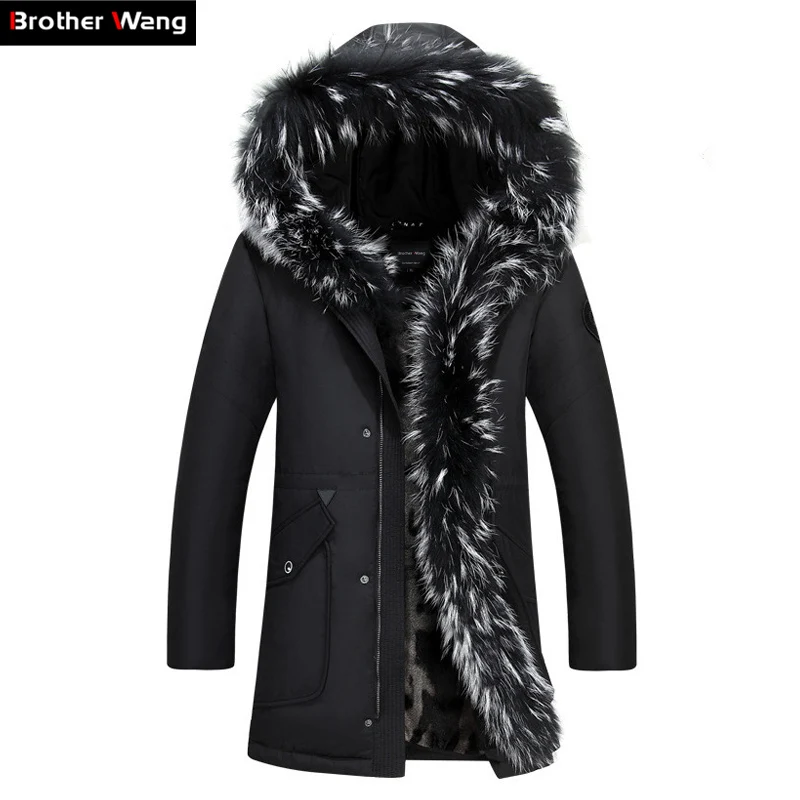 Brother Wang Brand 2019 Winter New Men's Long Down Jacket Hooded Thick Warm Coat White Duck Down Jacket Plus Size 4XL 5XL
Brother Wang Brand 2019 Winter New Men's Long Down Jacket Hooded Thick Warm Coat White Duck Down Jacket Plus Size 4XL 5XL