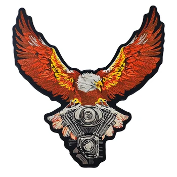 Full Size 31cm High Stone Eagle Embroidered Iron on Patches For Rider Jacket Vest Cool Punk Rock Iron Patches for Clothing
Full Size 31cm High Stone Eagle Embroidered Iron on Patches For Rider Jacket Vest Cool Punk Rock Iron Patches for Clothing