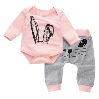 2PCS/SET Spring Autumn Infant Baby 3-18M Girls Boys Cotton Long Sleeve Sets Adorable Cartoon Rabbit Ear Pattern Romper+Trousers
2PCS/SET Spring Autumn Infant Baby 3-18M Girls Boys Cotton Long Sleeve Sets Adorable Cartoon Rabbit Ear Pattern Romper+Trousers