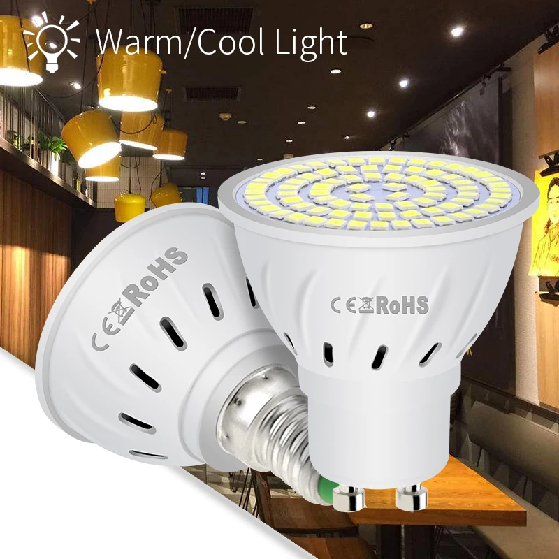 

Lampada Led E27 LED Spotlight Bulb E14 220V Lamp GU10 Led Bulb 240V MR16 Spot Light GU5.3 230V 2835 B22 LED Chandelier 3W 5W 7W