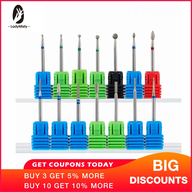 Ladymisty 17Type Diamond Nail Drill Bit Rotate Burr Milling Cutter Bits For Manicure Electric Nail Drill Accessories Nail Tools
Ladymisty 17Type Diamond Nail Drill Bit Rotate Burr Milling Cutter Bits For Manicure Electric Nail Drill Accessories Nail Tools