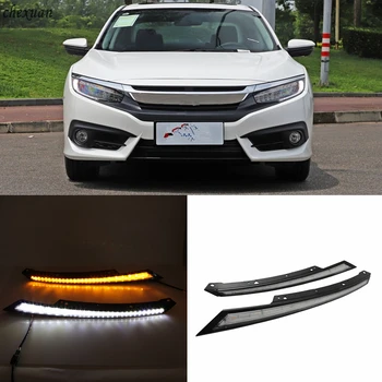 1 Set For Honda Civic 2016 2017 2018 DRL Daytime Running Light Blink LED Headlight Eyebrow Water Flowing With Yellow Signal
1 Set For Honda Civic 2016 2017 2018 DRL Daytime Running Light Blink LED Headlight Eyebrow Water Flowing With Yellow Signal