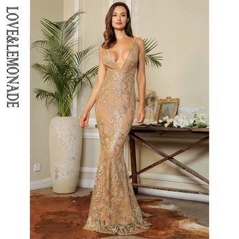 LOVE&LEMONADE Sexy Deep V-Neck Open Back Geometric Pattern Glitter Glue Material Bodycon Sling Long Dress LM80386-2 gold
LOVE&LEMONADE Sexy Deep V-Neck Open Back Geometric Pattern Glitter Glue Material Bodycon Sling Long Dress LM80386-2 gold